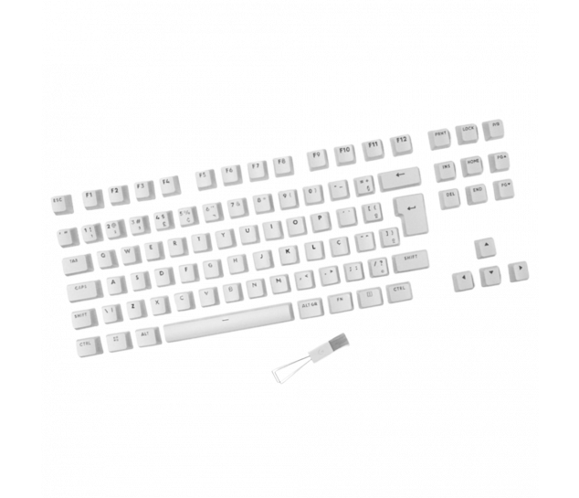 Capas De Teclas Para Teclado Logitech G Branco Com Layout ABNT2 - Branco