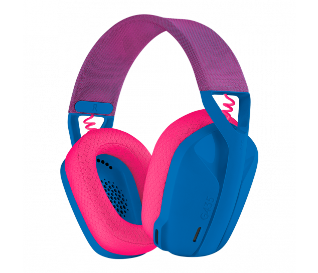 Headset Gamer Sem Fio Logitech G435 LIGHTSPEED - Azul