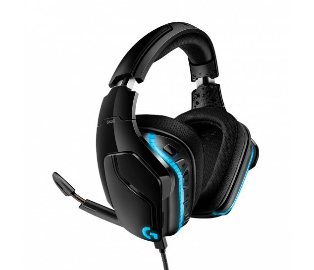 Fone de Ouvido RGB para Jogos com Som Surround 7.1 Logitech G635 