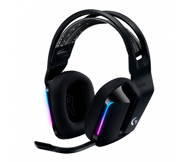 Headset Gamer Sem Fio Logitech G733 7.1 - Preto