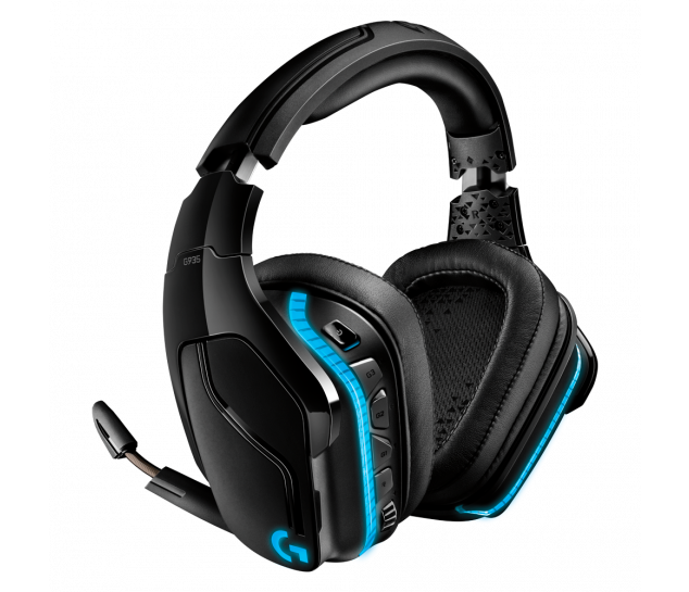 Fone de Ouvido RGB sem fio para Jogos com Som Surround 7.1 Logitech G935 