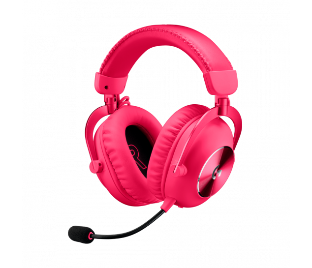 Headset Gamer Sem Fio Logitech G PRO X 2 LIGHTSPEED - Rosa Magenta