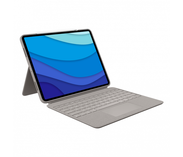 Capa com Teclado Logitech Combo Touch para iPad Pro 12.9" (5ª e 6ª Gerações) - Cinza