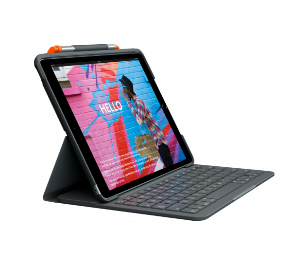 Capa com Teclado Logitech Slim Folio para iPad 7ª, 8ª e 9ª Gerações