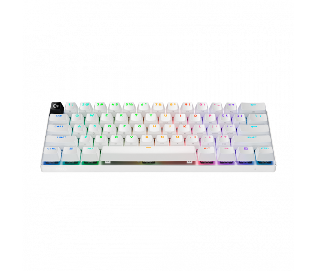 Teclado Mecânico Gamer Sem Fio Logitech G PRO X 60 LIGHTSPEED - Branco