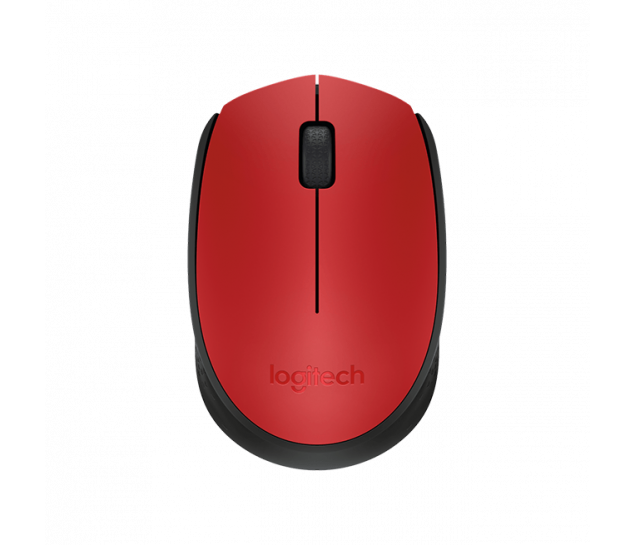 Mouse sem fio Logitech M170 - Vermelho