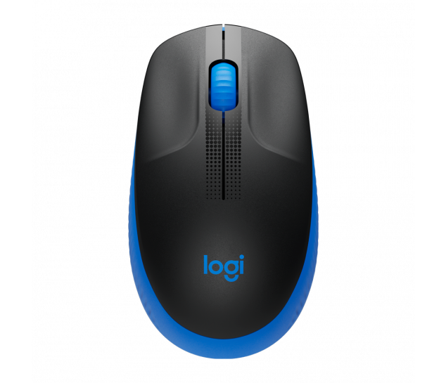 Mouse sem fio Logitech M190 - Azul
