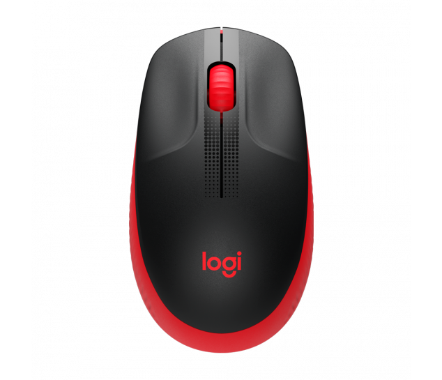 Mouse sem fio Logitech M190 - Vermelho