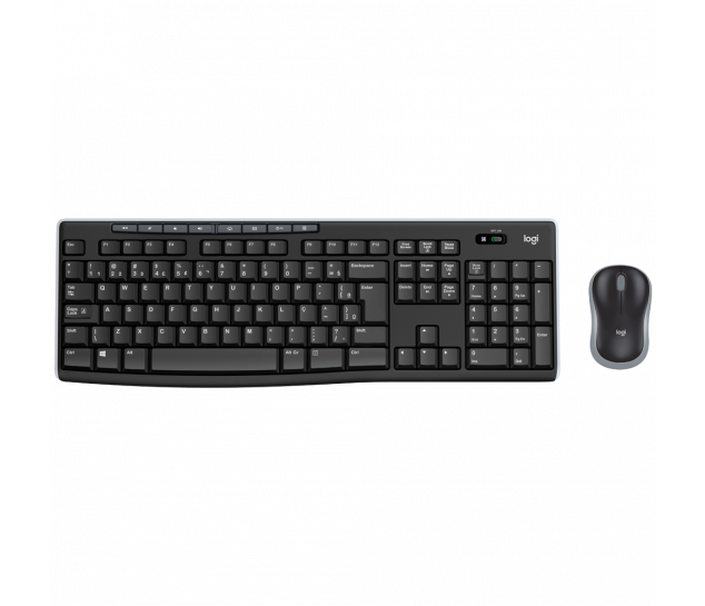 Combo Teclado e Mouse Wireless Logitech MK270 - Padrão ABNT2 