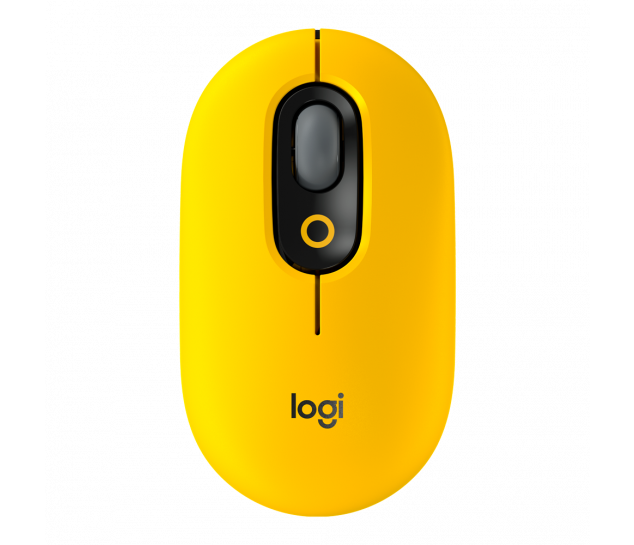  Mouse sem Fio Logitech POP - Amarelo Blast