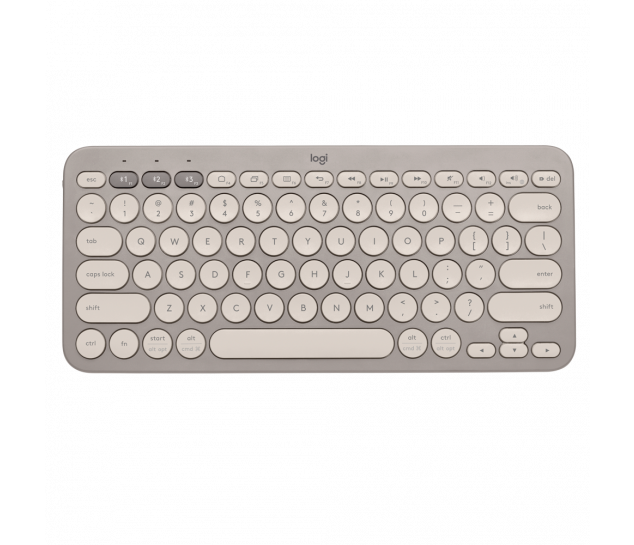 Teclado sem fio Logitech K380 - Cinza Areia