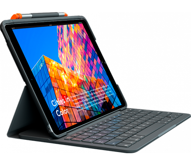 Capa com teclado Logitech Slim Folio para iPad Air 3ª geração