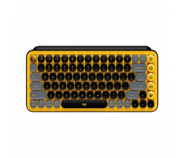 Teclado Mecânico sem fio Logitech POP Keys - Amarelo Blast
