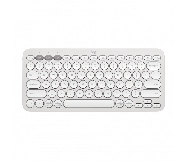 Teclado sem fio Logitech Pebble Keys 2 K380s - Branco