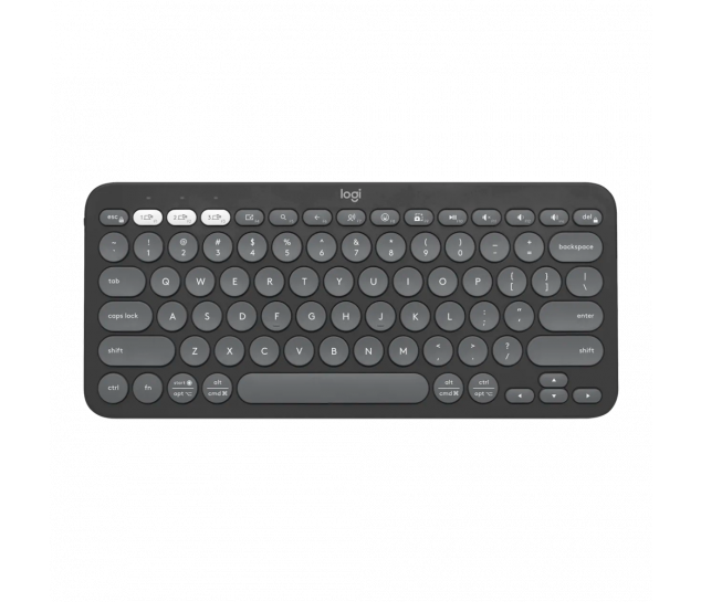 Teclado sem fio Logitech Pebble Keys 2 K380s - Grafite 