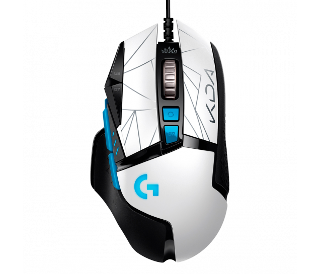 Mouse Gamer Logitech G502 HERO K/DA - Edição Oficial League of Legends KDA