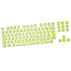 Capas De Teclas Para Teclado Logitech G Branco Com Layout ABNT2 - Verde - 1