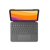 Capa com Teclado Logitech Combo Touch iPad Air (4°,5° geração - 2020, 2022) - Cinza - 2