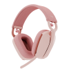 Headset sem fio Logitech Zone Vibe 100 - Rosa - 3