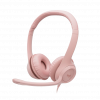 Headset com fio USB Logitech H390 - Rosa - 1