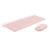 Combo Teclado e Mouse sem fio Logitech MK470 - Rosa - 3