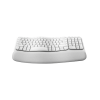 Teclado Ergonômico sem fio Logitech Wave Keys - Branco - 1
