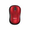 Mouse sem fio Logitech M185 - Vermelho - 1