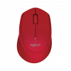 Mouse sem fio Logitech M280 - Vermelho - 1